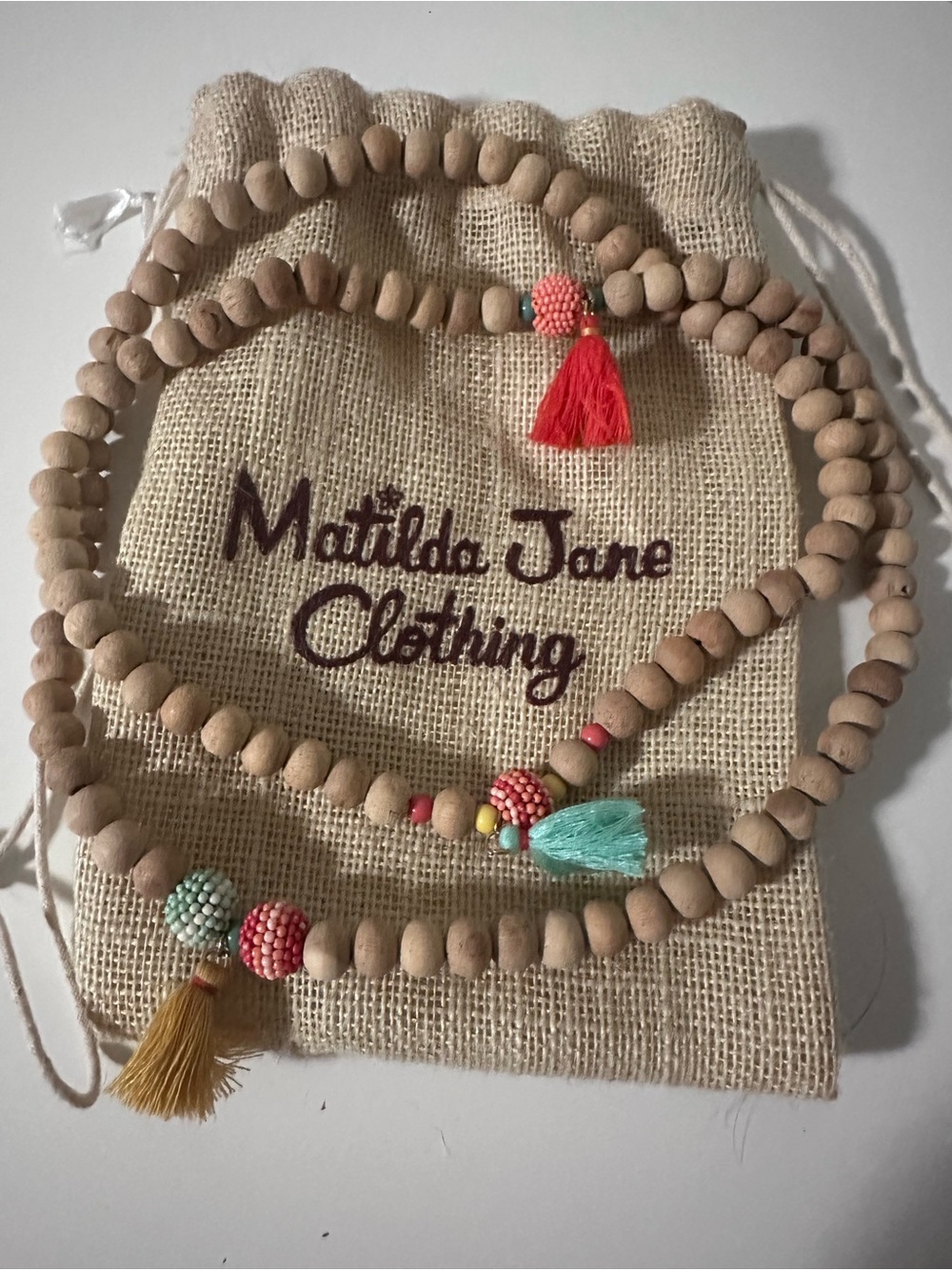 Matilda Jane Dream Chaser Wooden Beaded Necklace